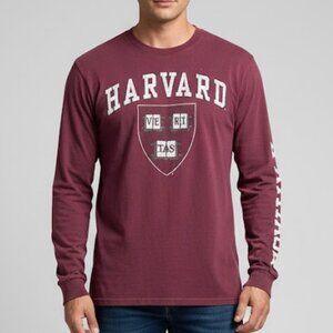 Long Sleeve Harvard T-Shirt (Maroon)